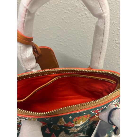 NWT Disney Dooney & Bourke Mickey Minnie Mouse Christmas 2022 Satchel Purse Bag - Picture 10 of 16